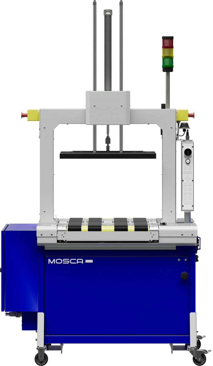 MOSCA SoniXs® P7-CONNECT B – Vollautomatische Umreifungsmaschine