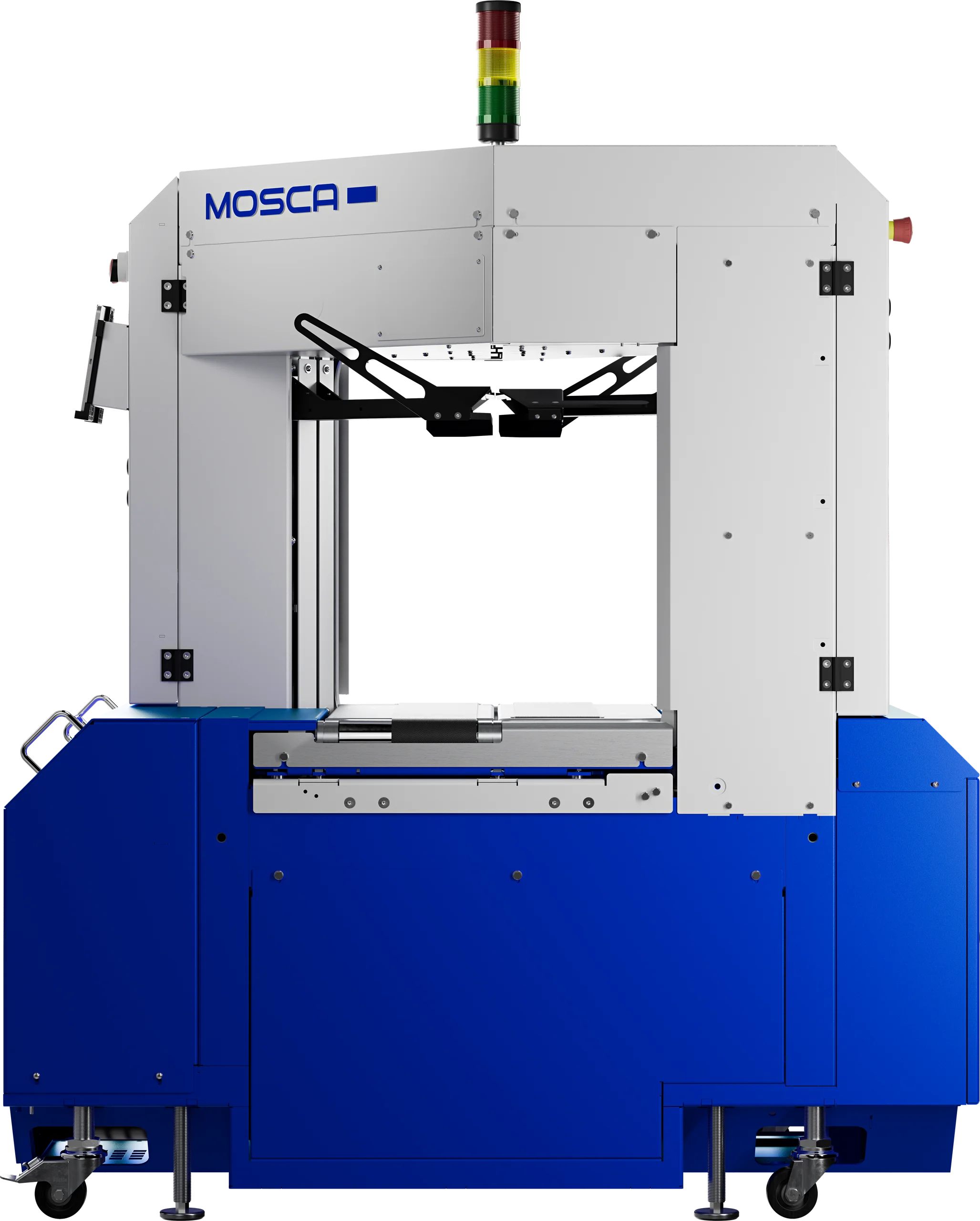 MOSCA SoniXs® TRI-Connect – Vollautomatische Inline-Umreifungsmaschine