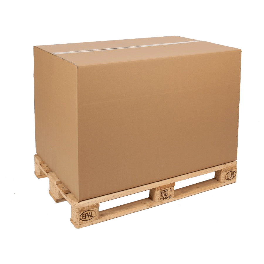 75 Versandkartons 400x400x200 Mm – Bücher- & Umzugskarton, Europaletten-Modul, 1-wellig