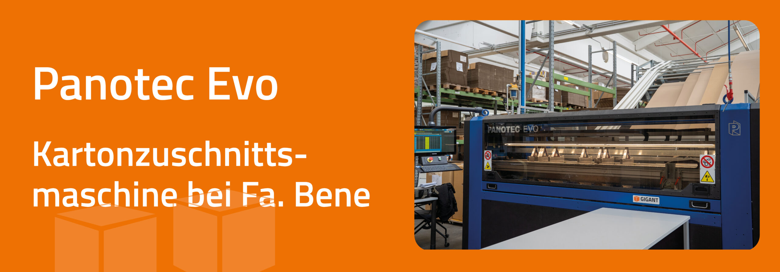 Kartonzuschneidemaschine Panotec Evo bei Bene